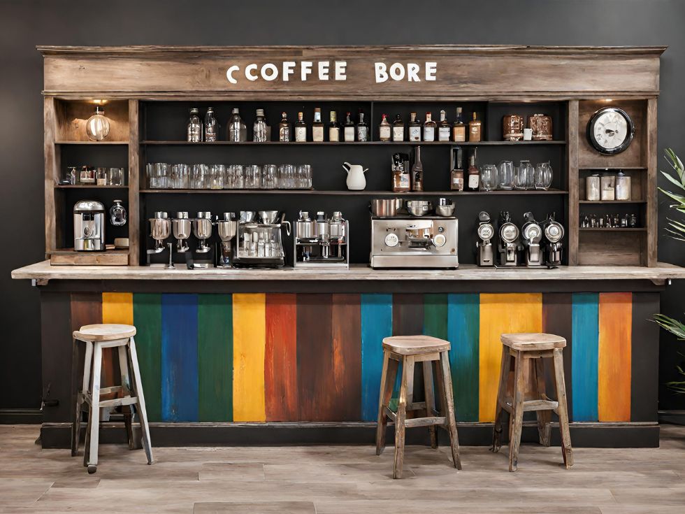 Vintage coffee bar counter - Beautiful Homes